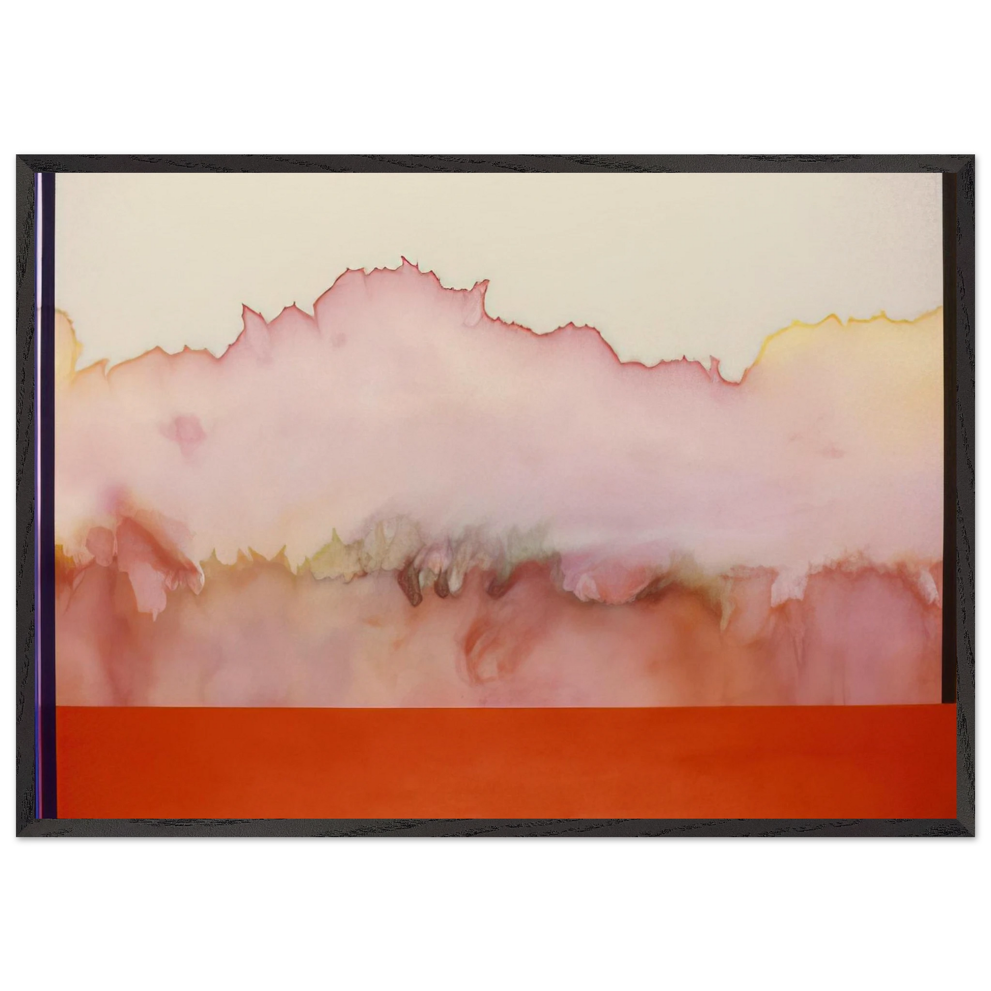 For Helen and Nicole - 1978 - Ronnie Landfield Framed Art Print – Black Wooden Frame - Default Title - -Framed Art Print