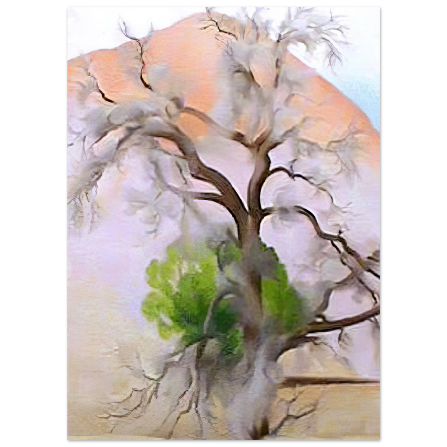 Georgia O'Keeffe - Pinons with Cedar Fine Art Poster - 75x100 cm / 30x40 inches