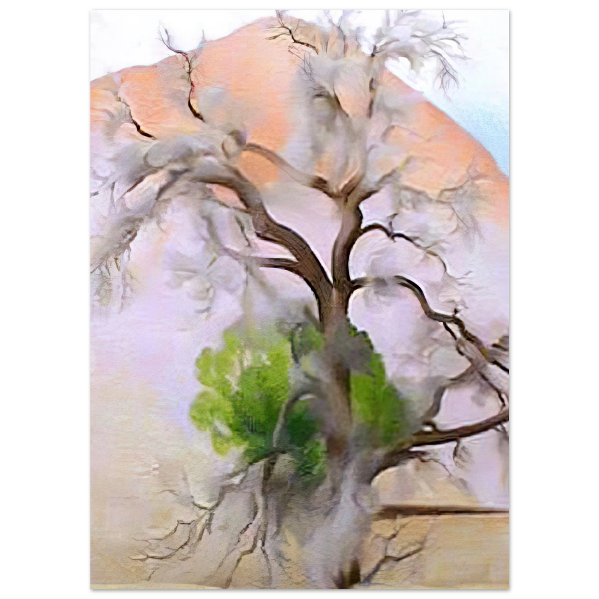 Georgia O'Keeffe - Pinons with Cedar Fine Art Poster - 75x100 cm / 30x40 inches