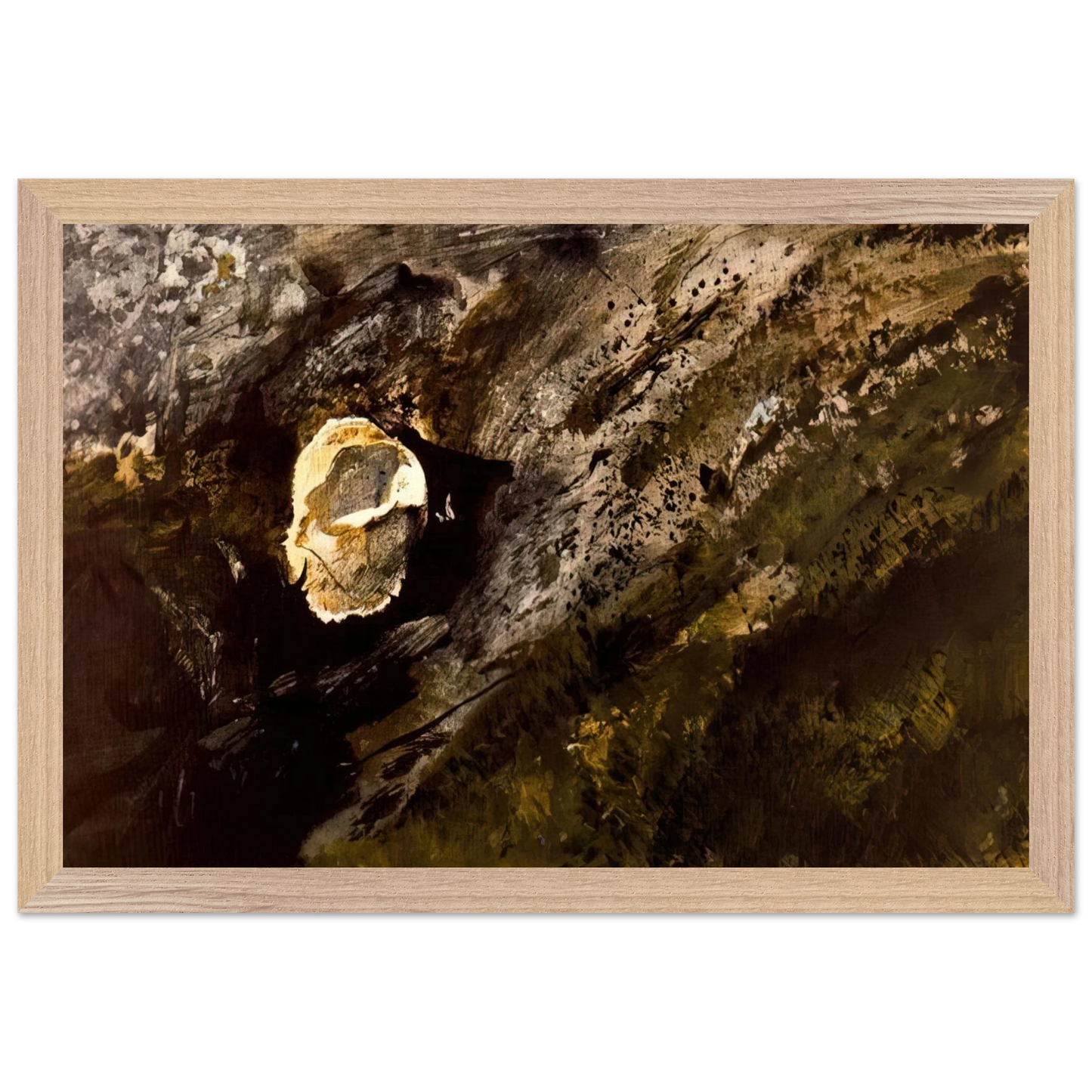 Andrew Wyeth - INLAND SHELL Wall Art - 30x40 cm / 12x16 inches - Fine Art Poster - -