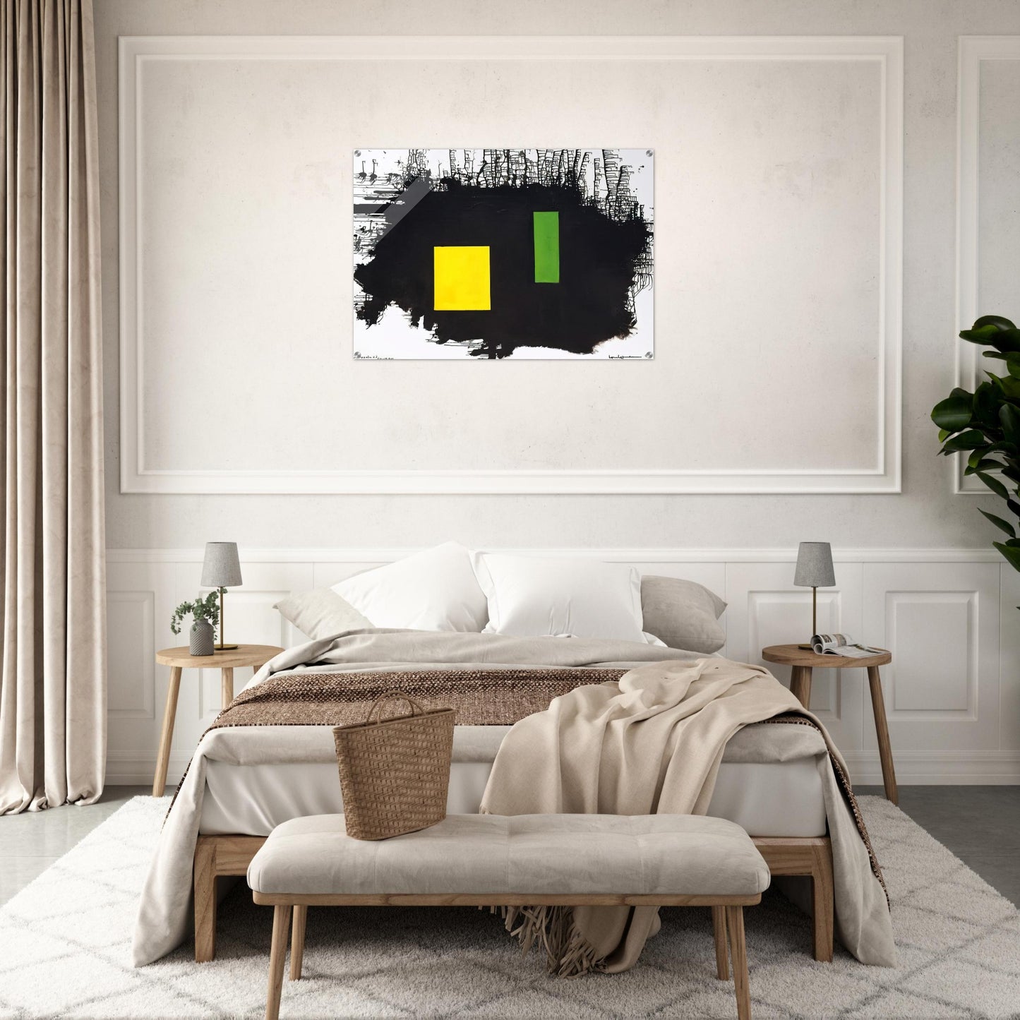 To J.F.K. - A Thousand Roots Did Die With Thee - Hans Hofmann Acrylic Print - 70x100 cm / 28x40″ inches | Hans Hofmann Wall Art | Hans Hofmann Prints