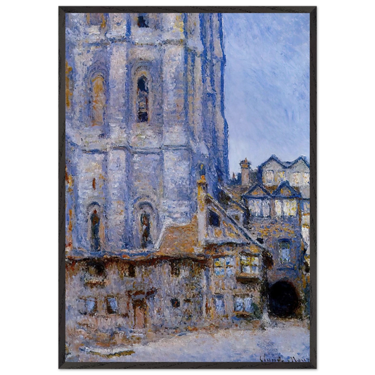 The Cour dAlbane - claude monet Framed Art Print – Black Wooden Frame - Default Title - -Framed Art Print