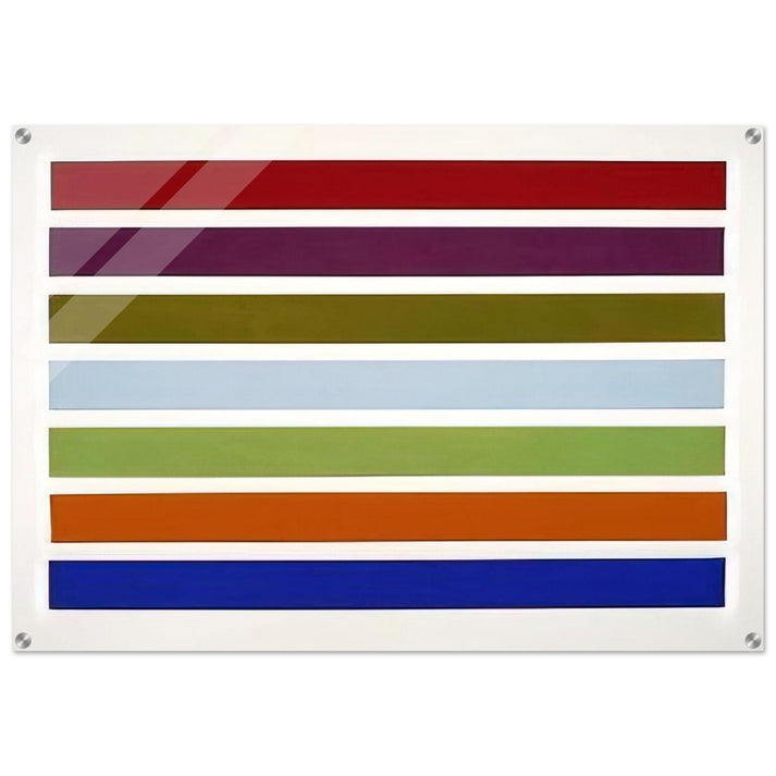 Wall Stripes No. 3 - 1962 - Gene Davis Acrylic Print - 70x100 cm / 28x40″ inches | Gene Davis Wall Art | Gene Davis Prints