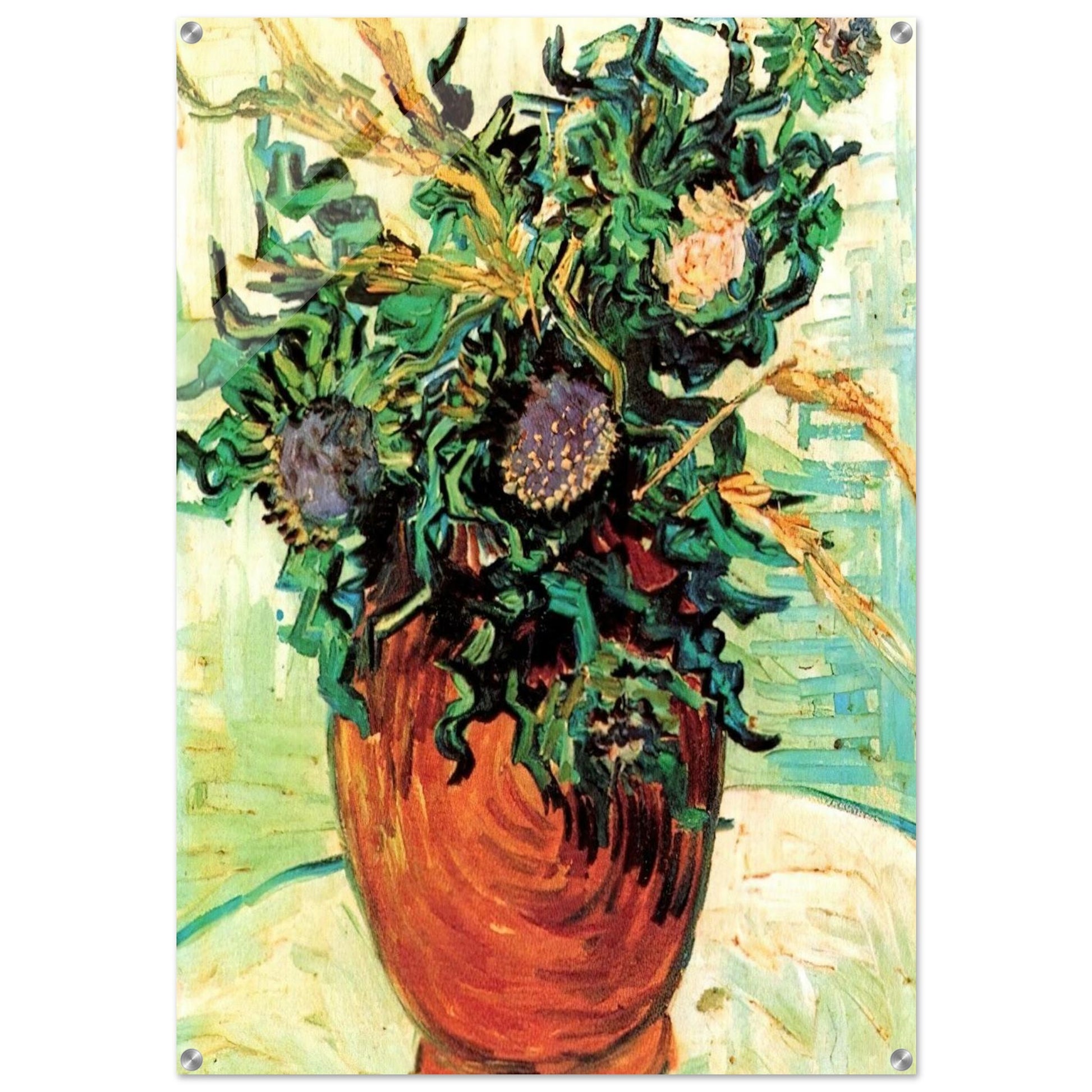 Still Life with Thistles - Vincent van Gogh Acrylic Print - 70x100 cm / 28x40″ inches