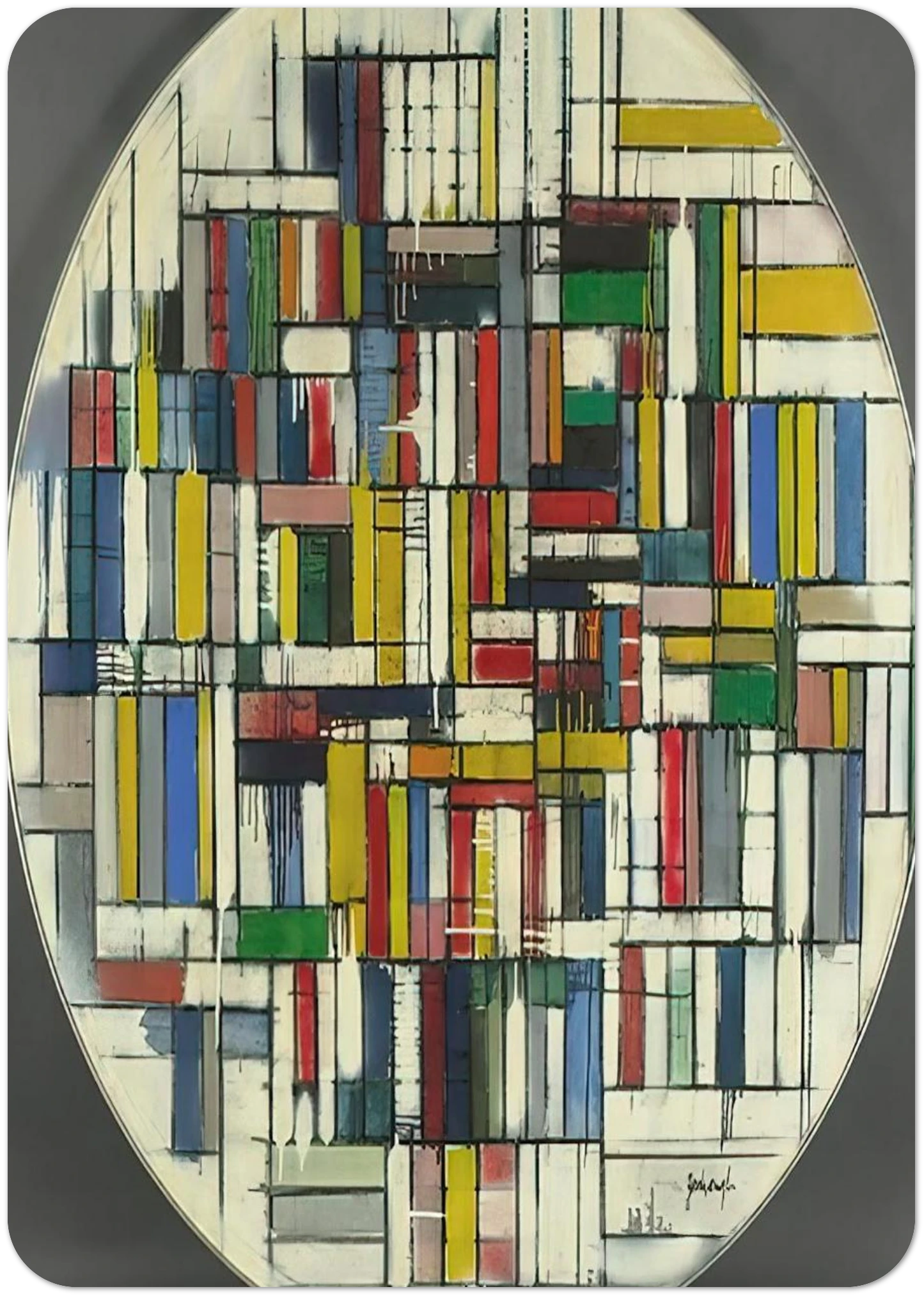 Circle III - Post-Painterly Abstraction By Robert Goodnough Pack of 10 Post Cards | Robert Goodnough Post Cards | A6 (10.5 x 14.8 cm) - 4.1 x 5.8 inches