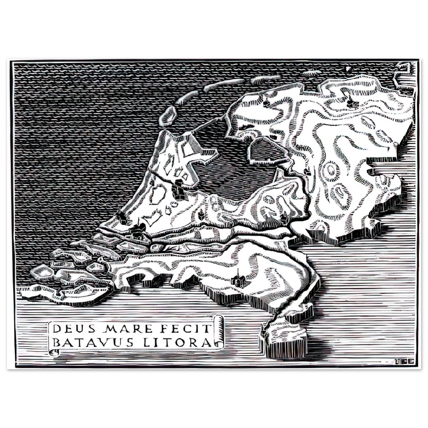 MC Escher - ESCHER (28) Wall Art - 21x29.7 cm / 8x12" - Fine Art Poster - -