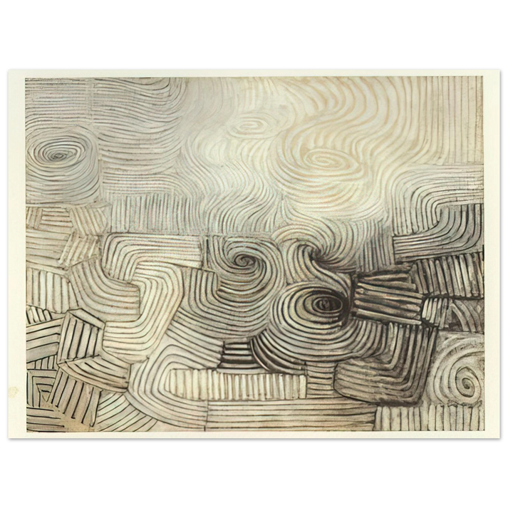 Victor Pasmore - THE SNOWSTORM 1950  75x100 cm / 30x40inches Fine Art Poster