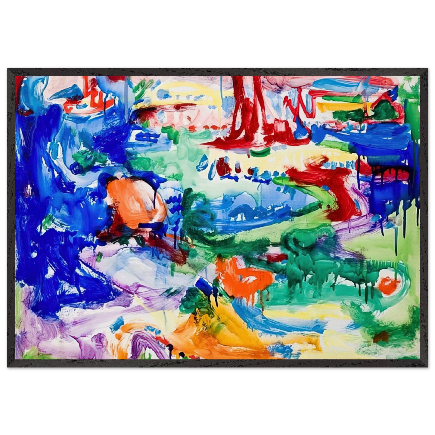 LANDSCAPE N4 - Hans Hofmann Framed Art Print – Black Wooden Frame - Default Title - -Framed Art Print