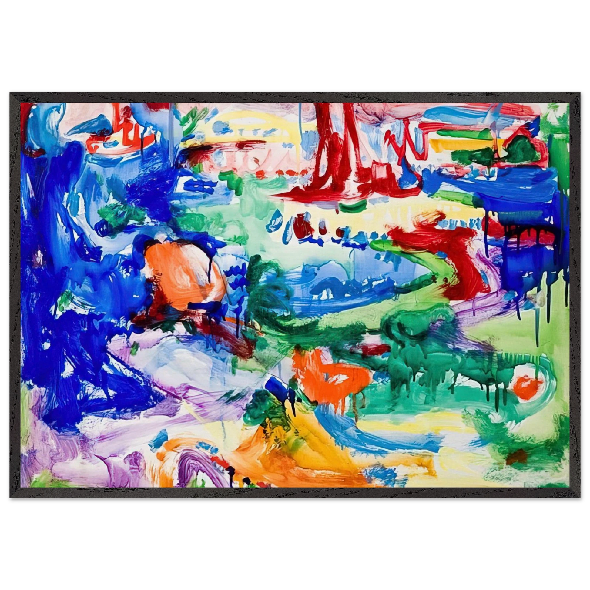 LANDSCAPE N4 - Hans Hofmann Framed Art Print – Black Wooden Frame - Default Title - -Framed Art Print