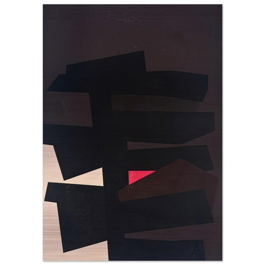 BB #8 - 1962 - Karl Benjamin Brushed Aluminum Print - 70x100 cm / 28x40 inches | Karl Benjamin Aluminum Print | Karl Benjamin Prints