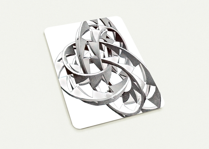 KNOT By MC Escher Pack of 10 Post Cards | MC Escher Post Cards | A6 (10.5 x 14.8 cm) - 4.1 x 5.8 inches