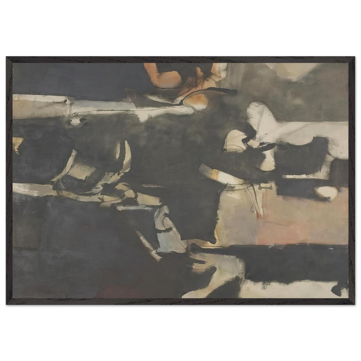 Albuquerque 20 - Richard Diebenkorn 70x100 cm / 28x40 inches Framed Art Print – Black Wooden Frame