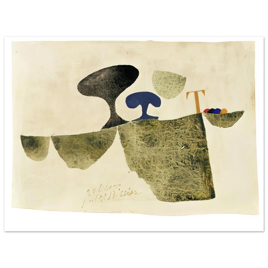 Julius Bissier - 29.6.61 T - 1961 Fine Art Poster - Default Title