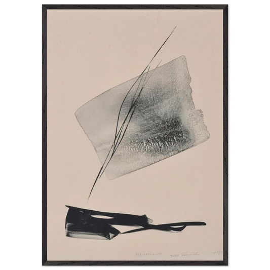 Arrived Wind - Abstract Expressionism - Toko Shinoda Framed Art Print – Black Wooden Frame - Default Title - -Framed Art Print