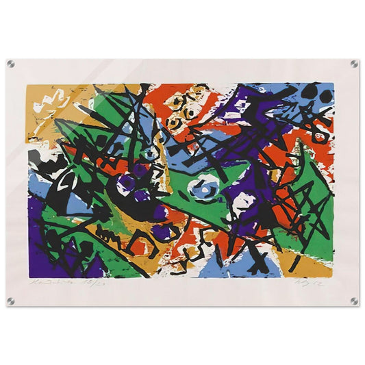 Farbholzschnitt 1952-2 - 1952 - Ernst Wilhelm Nay Acrylic Print - 70x100 cm / 28x40″ inches | Ernst Wilhelm Nay Wall Art | Ernst Wilhelm Nay Prints