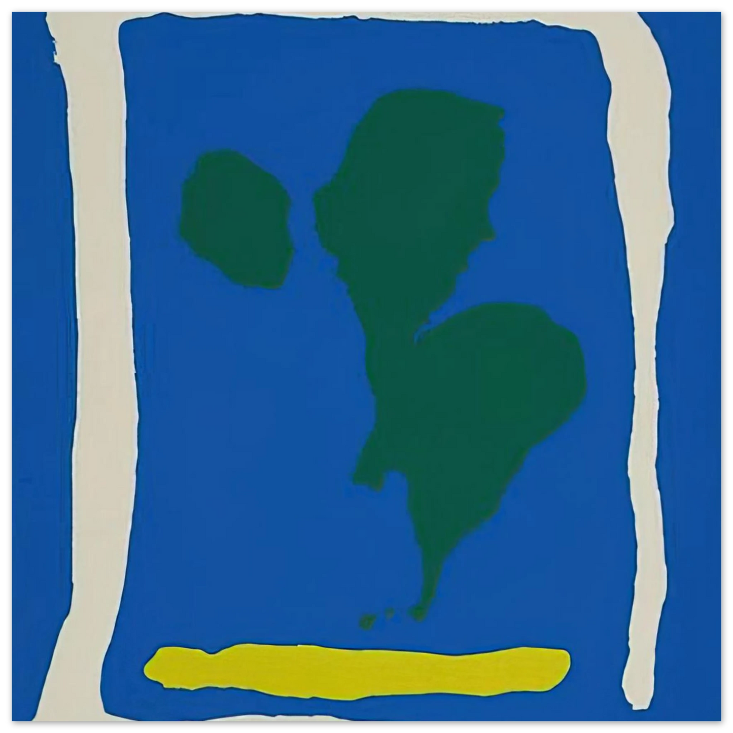 Helen Frankenthaler - Air Frame - 1965 Wall art - 70x70 cm / 28x28 inches - Fine Art Poster - -