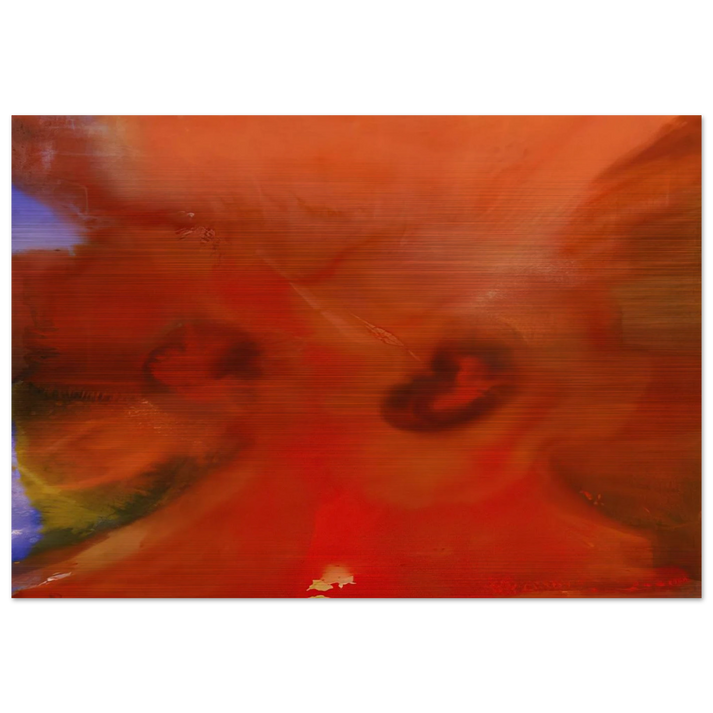 Red Petals - Sam Gilliam Brushed Aluminum Print - 70x100 cm / 28x40 inches | Sam Gilliam Aluminum Print | Sam Gilliam Prints