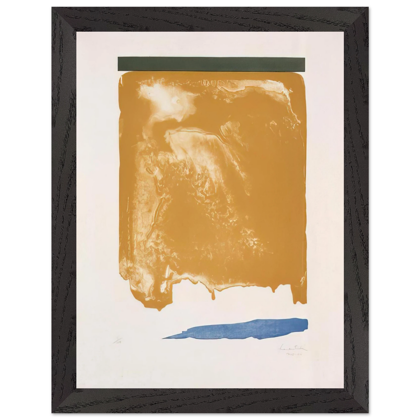 Helen Frankenthaler - Persian Garden - 1966 Wall art - 21x29.7 cm / 8x12" - Premium Wooden Framed Poster With Fine Art Paper - Wood frame