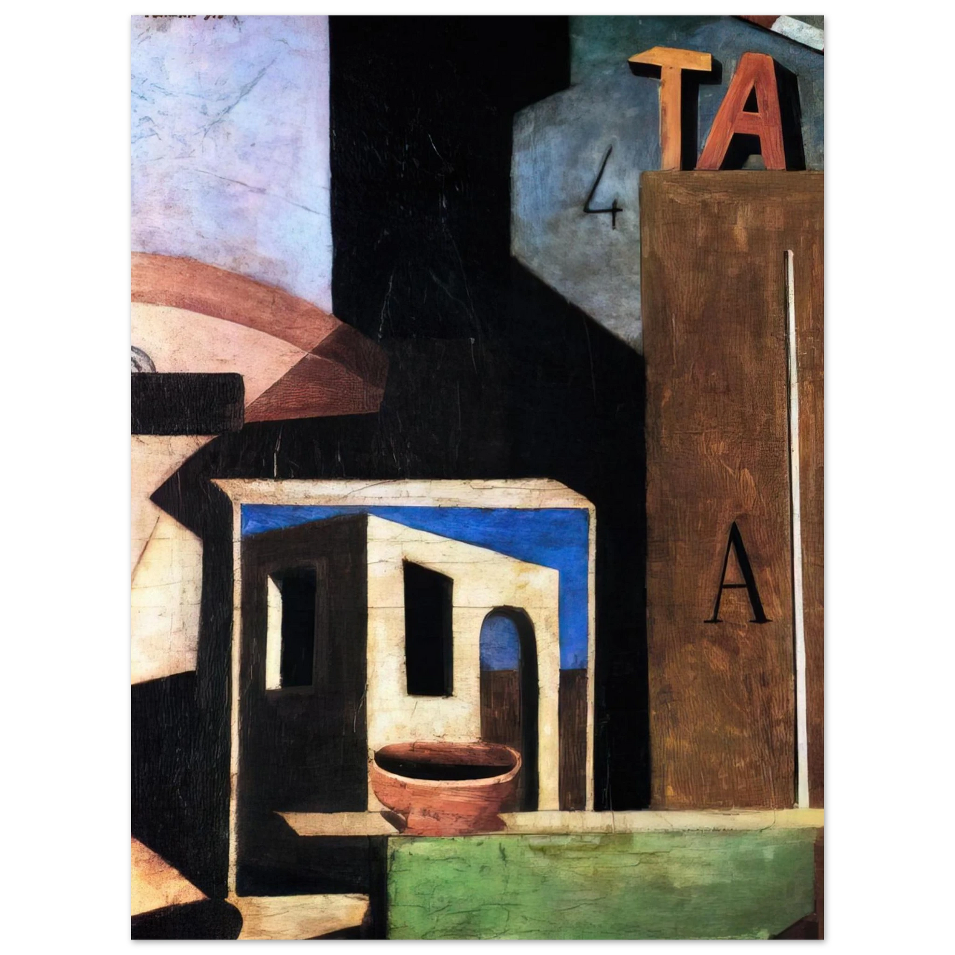 Carlo Carra - LA COMPOSIZIONE TA 1916 Fine Art Poster - Default Title