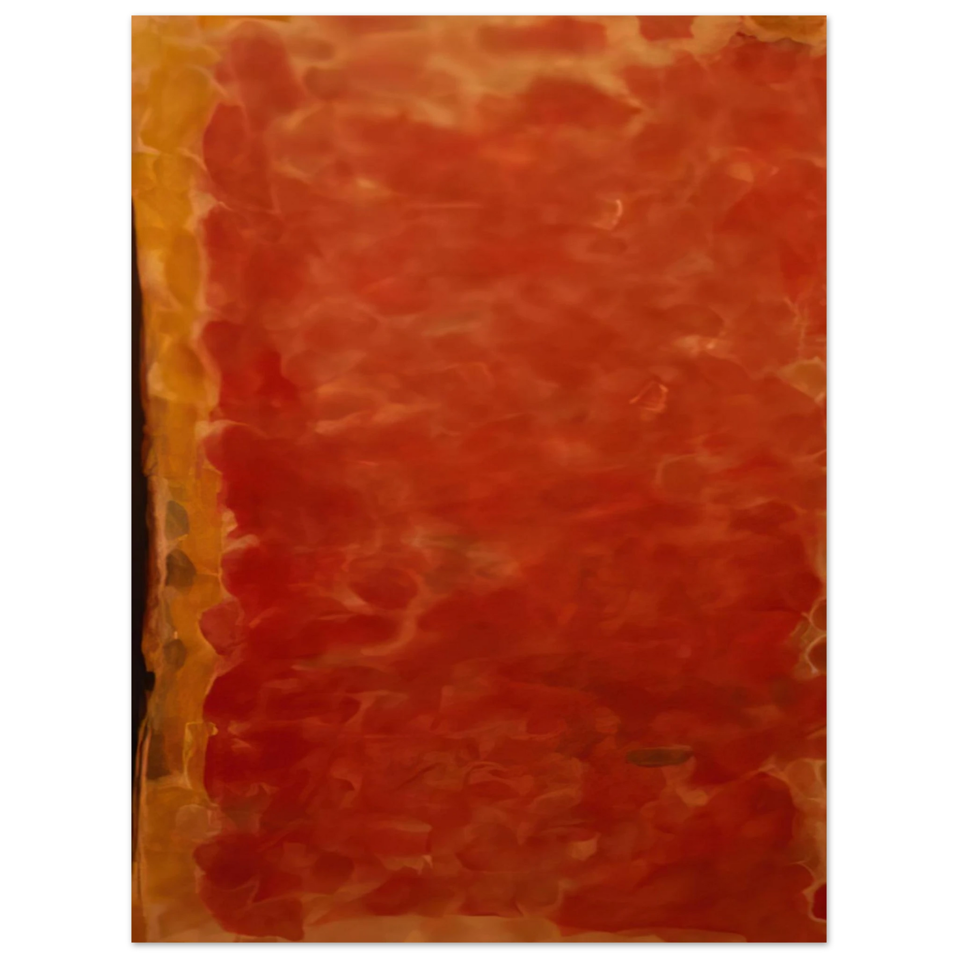 Sam Francis - Black and Red Fine Art Poster - Default Title