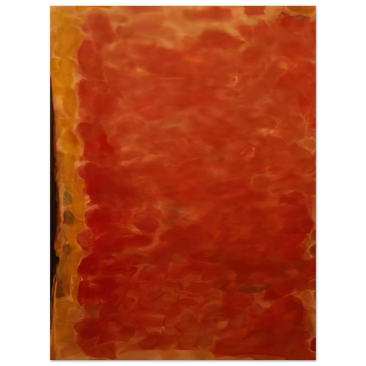 Sam Francis - Black and Red Fine Art Poster - Default Title