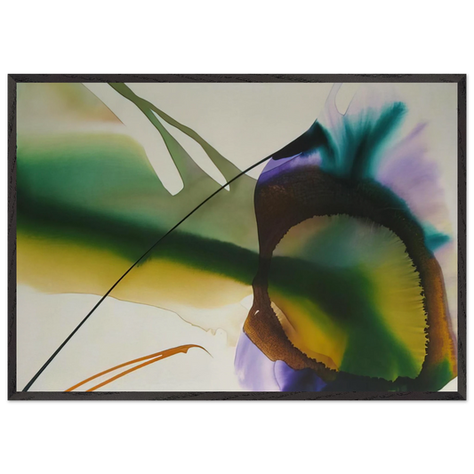 Phenomena Amber Sight - Paul Jenkins Framed Art Print – Black Wooden Frame - Default Title - -Framed Art Print