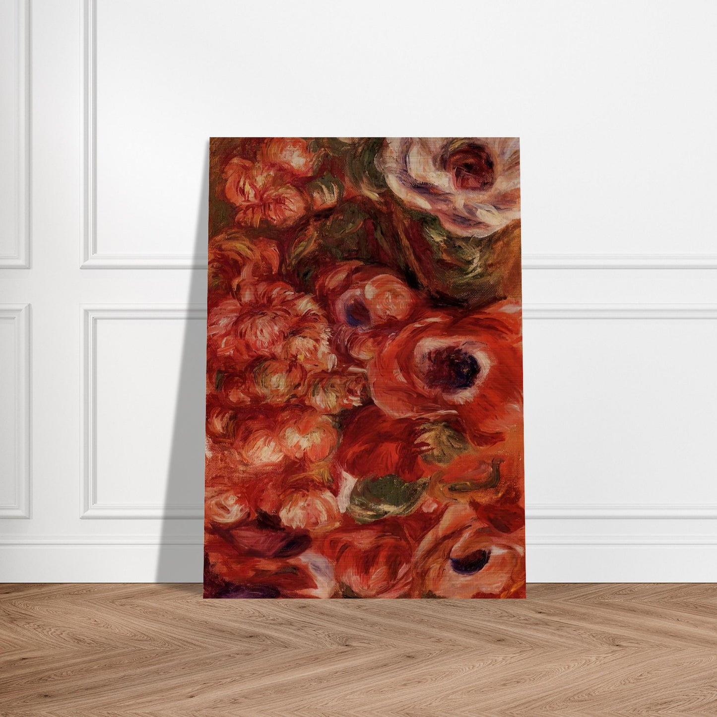 Anemonies - Pierre-Auguste Renoir Brushed Aluminum Print - 70x100 cm / 28x40 inches | Pierre-Auguste Renoir Aluminum Print | Pierre-Auguste Renoir Prints