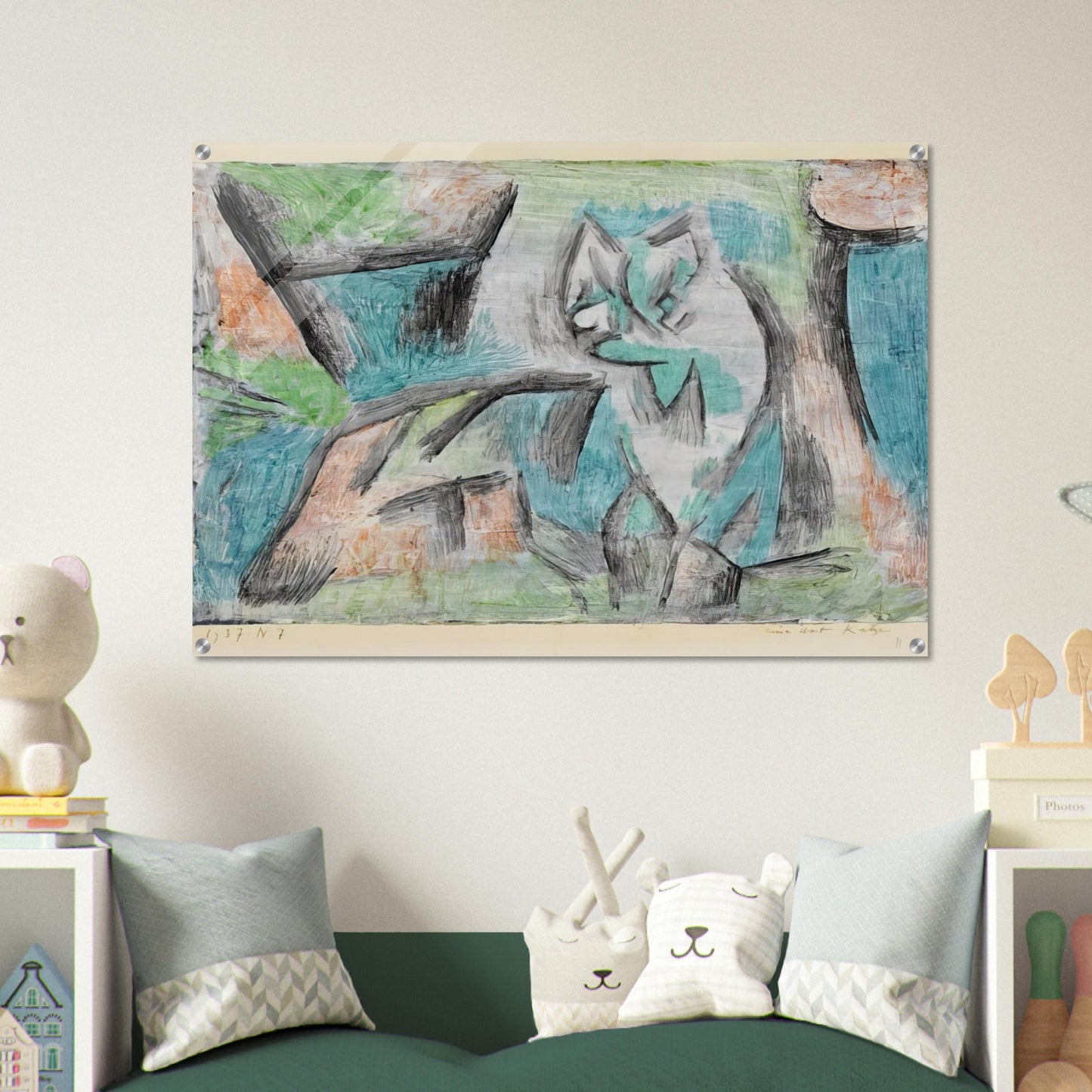 A KIND OF CAT 1937 - Paul Klee Acrylic Print - 70x100 cm / 28x40″ inches