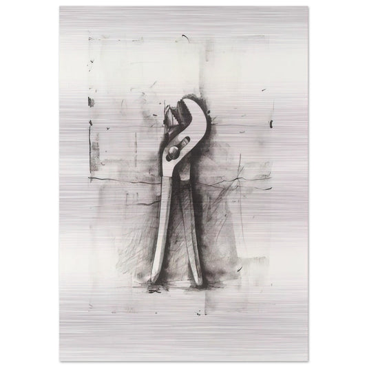UNTITLED FROM TEN WINTER TOOLS 1973 - Jim Dine Brushed Aluminum Print - 70x100 cm / 28x40 inches | Jim Dine Aluminum Print | Jim Dine Prints
