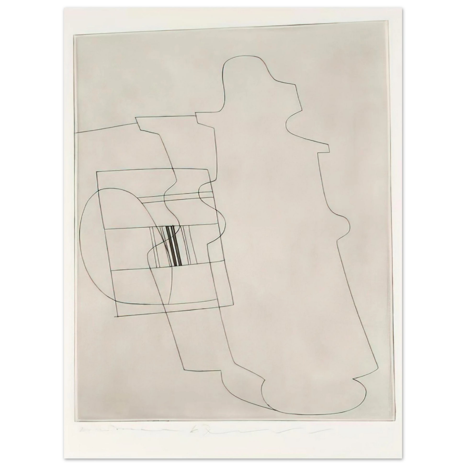Ben Nicholson - Glass topped bottle - 1967 Fine Art Poster - Default Title