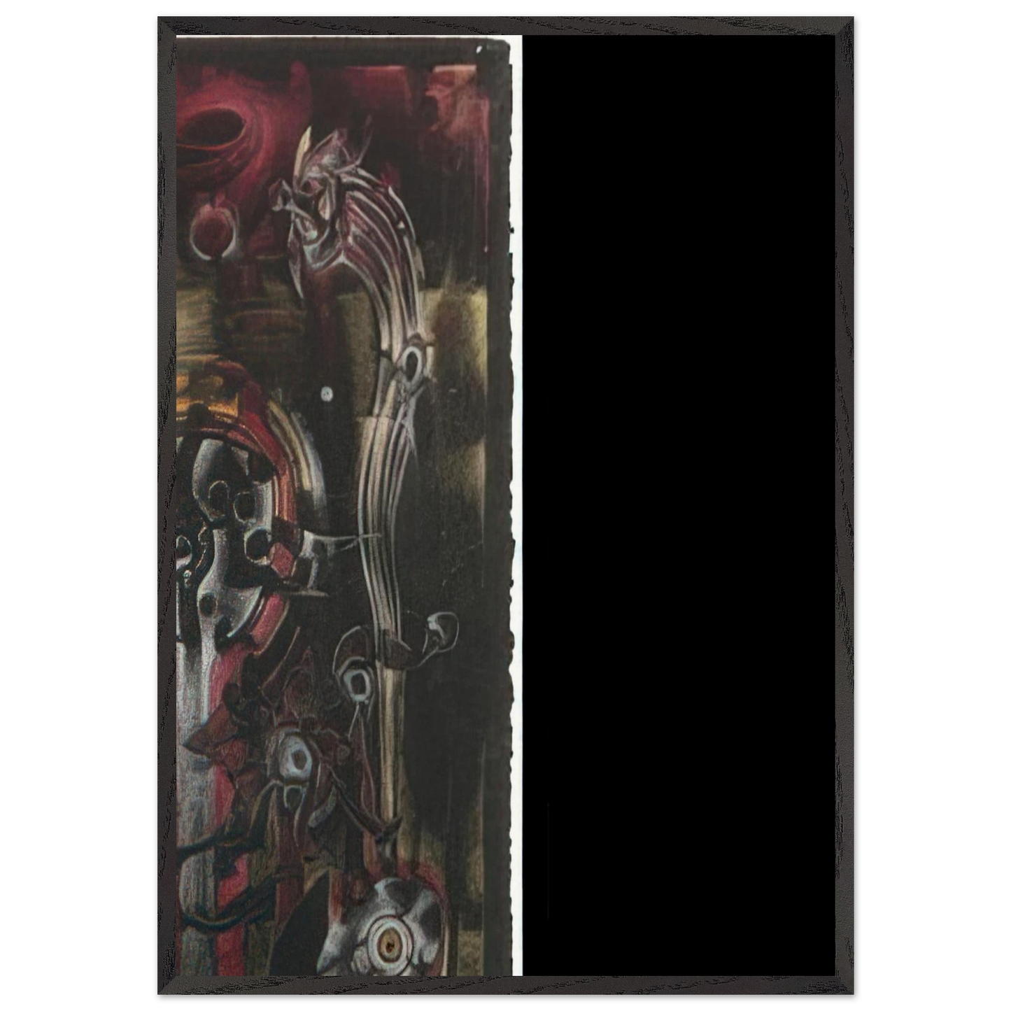 UNTITLED 1998 2 - Lee Bontecou Framed Art Print – Black Wooden Frame - Default Title - -Framed Art Print