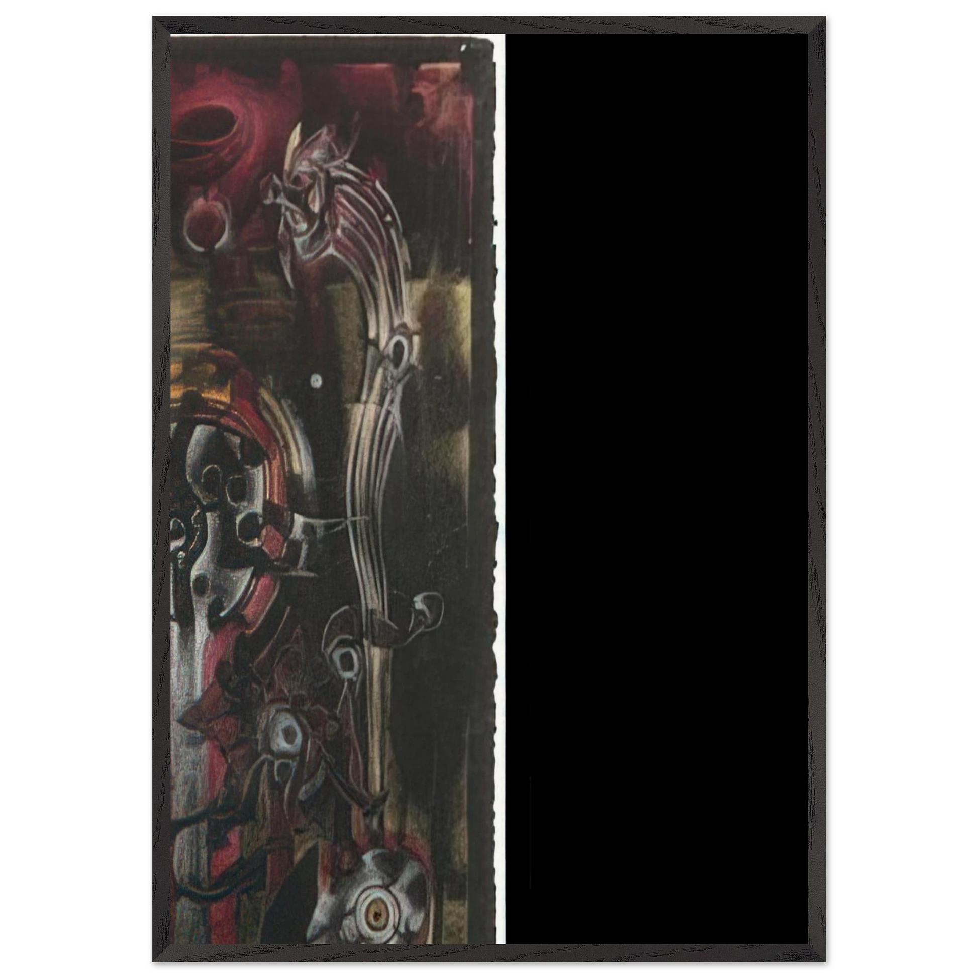 UNTITLED 1998 2 - Lee Bontecou Framed Art Print – Black Wooden Frame - Default Title - -Framed Art Print