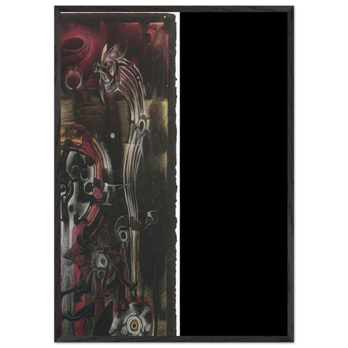 UNTITLED 1998 2 - Lee Bontecou 70x100 cm / 28x40 inches Framed Art Print – Black Wooden Frame