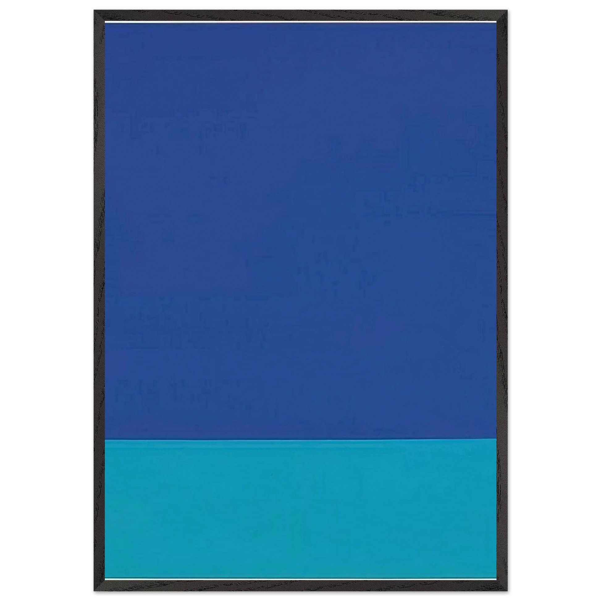 UNTITLED STOFFBILD 1969 - Blinky Palermo Framed Art Print – Black Wooden Frame - Default Title - -Framed Art Print