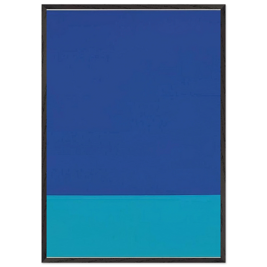 UNTITLED STOFFBILD 1969 - Blinky Palermo Framed Art Print – Black Wooden Frame - Default Title - -Framed Art Print