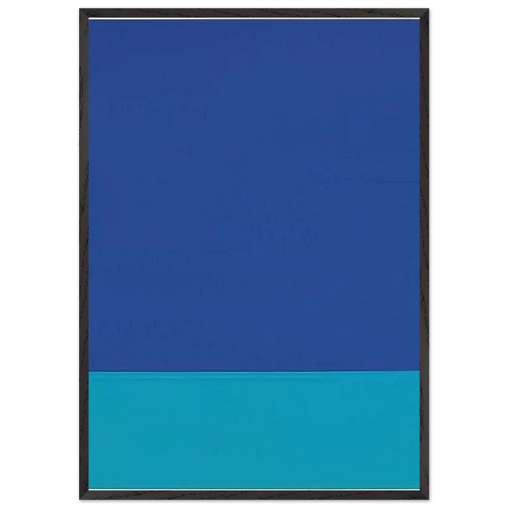 UNTITLED STOFFBILD 1969 - Blinky Palermo 70x100 cm / 28x40 inches Framed Art Print – Black Wooden Frame