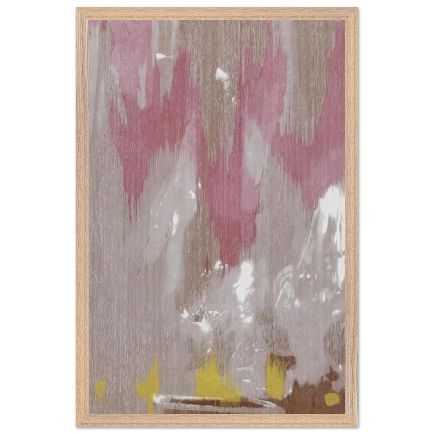 Helen Frankenthaler - Tales of Genji IV - 1998 Wall art - 30x45 cm / 12x18 inches - Premium Wooden Framed Poster With Fine Art Paper - White frame