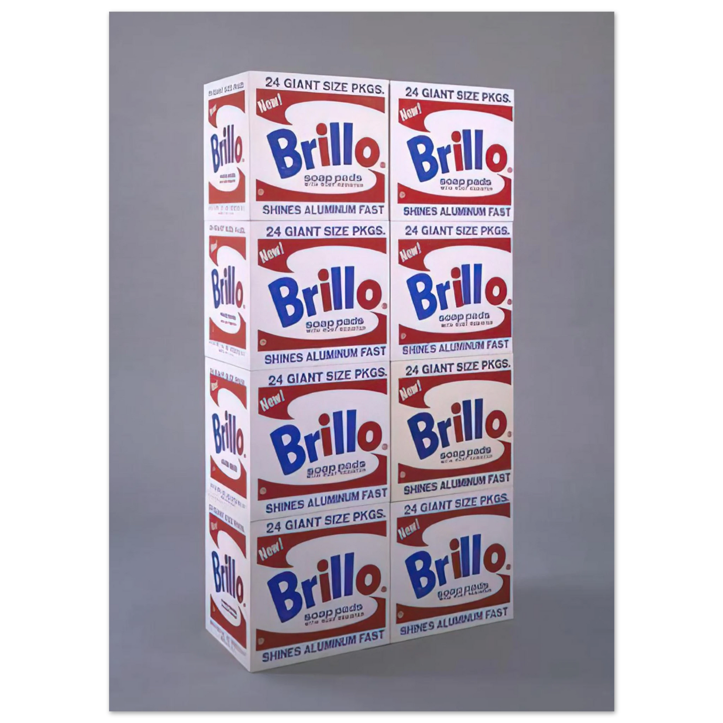 Andy Warhol - Brillo Soap Pads Boxes Fine Art Poster - 75x100 cm / 30x40 inches