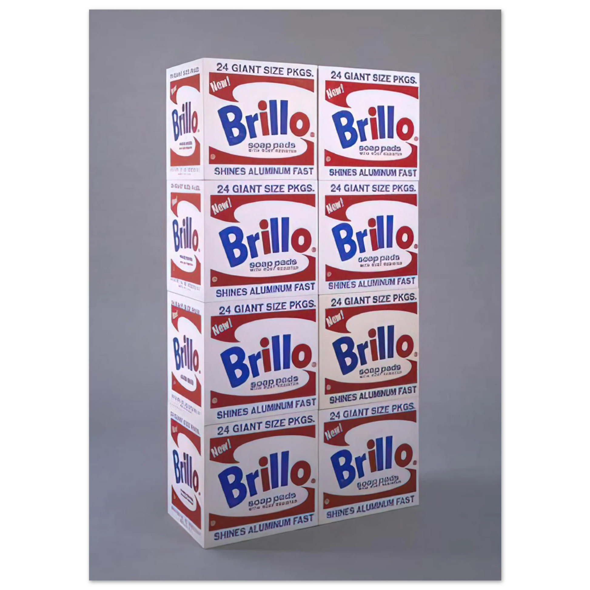 Andy Warhol - Brillo Soap Pads Boxes Fine Art Poster - 75x100 cm / 30x40 inches