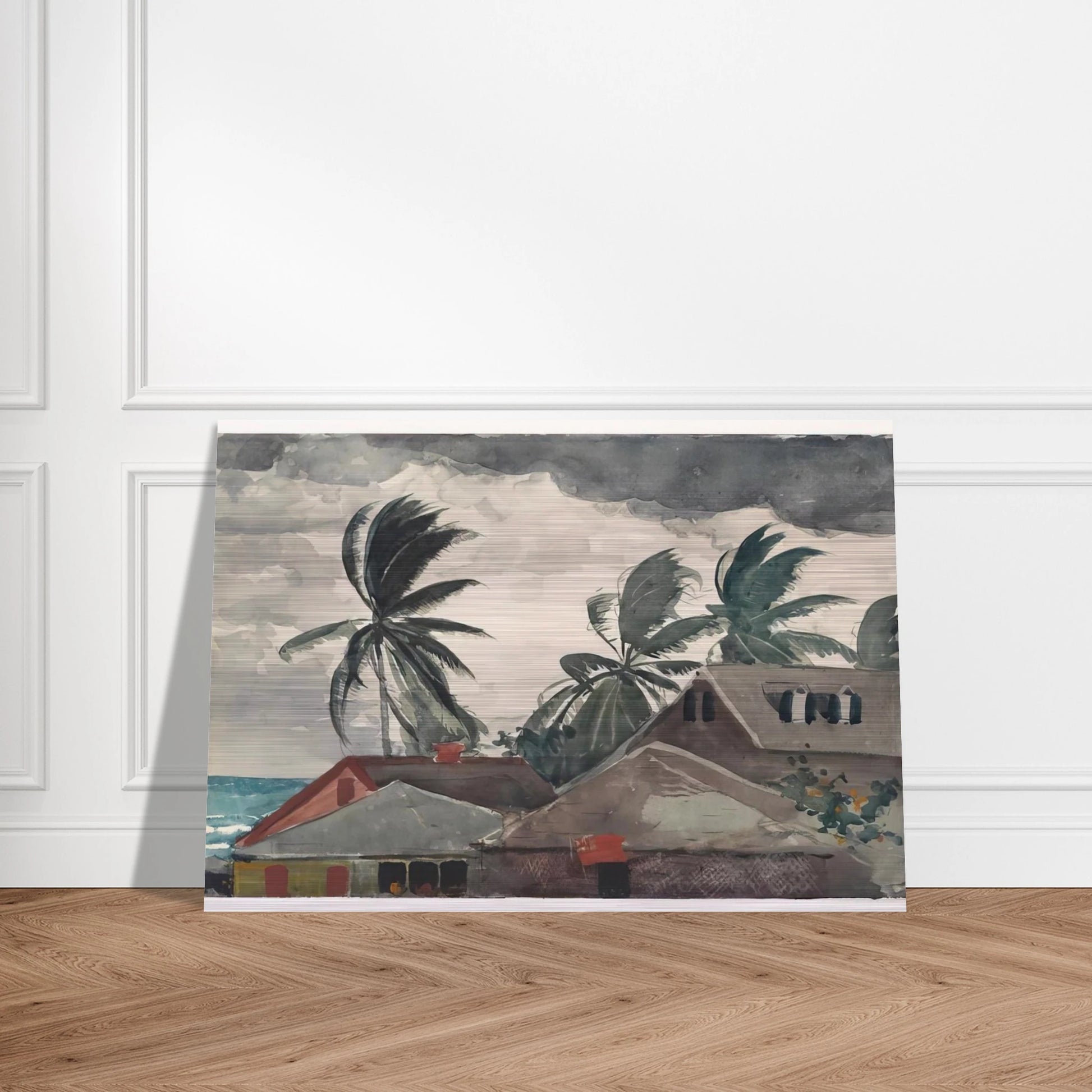 HURRICANE BAHAMAS 1898 - Winslow Homer Brushed Aluminum Print - 70x100 cm / 28x40 inches | Winslow Homer Aluminum Print | Winslow Homer Prints