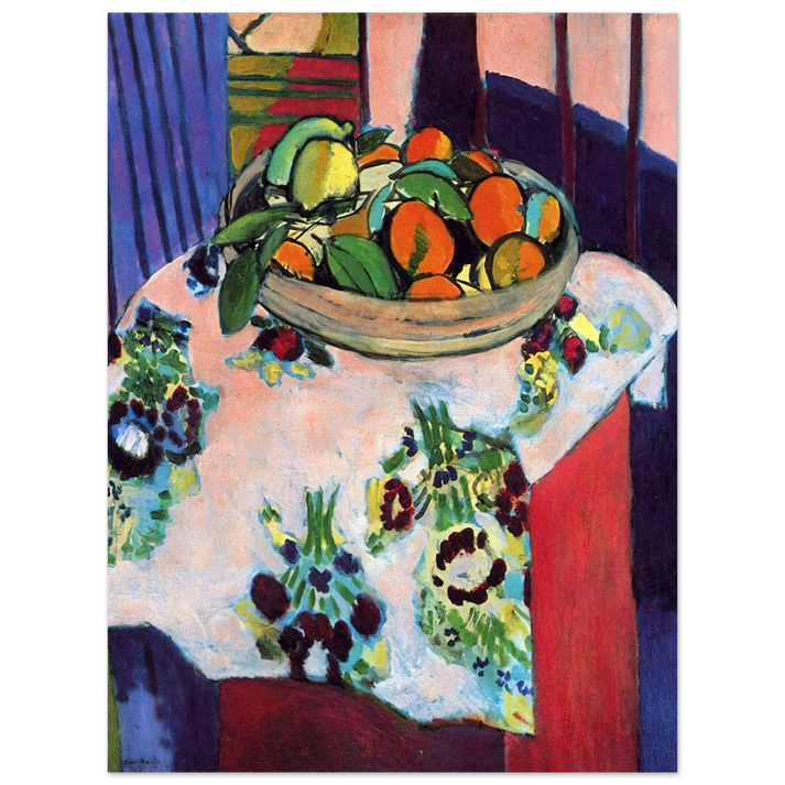 Henri Matisse - BASKET WITH ORANGES 1913  75x100 cm / 30x40inches Fine Art Poster