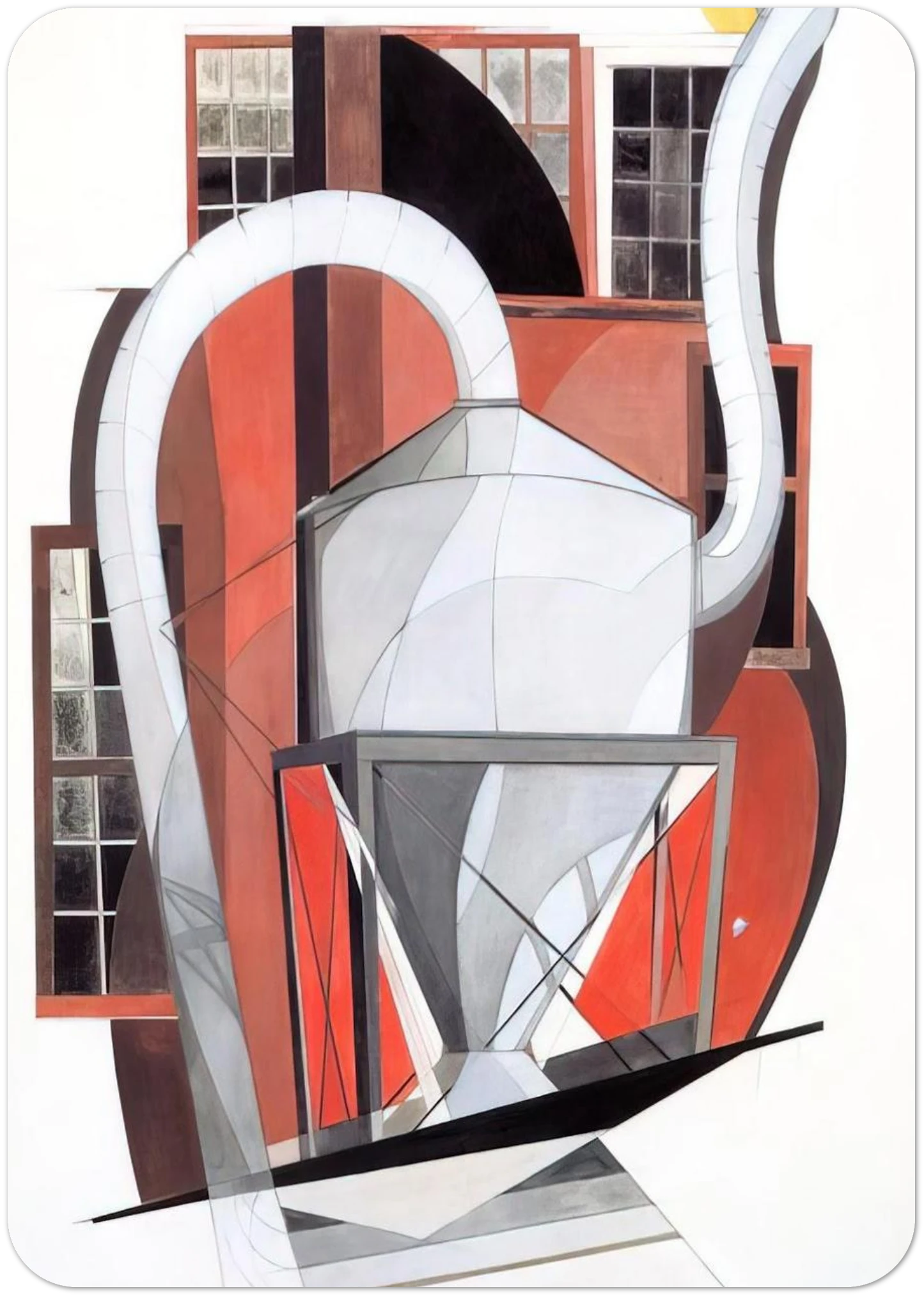 Machinery - 1920 By Charles Demuth Pack of 10 Post Cards | Charles Demuth Post Cards | A6 (10.5 x 14.8 cm) - 4.1 x 5.8 inches