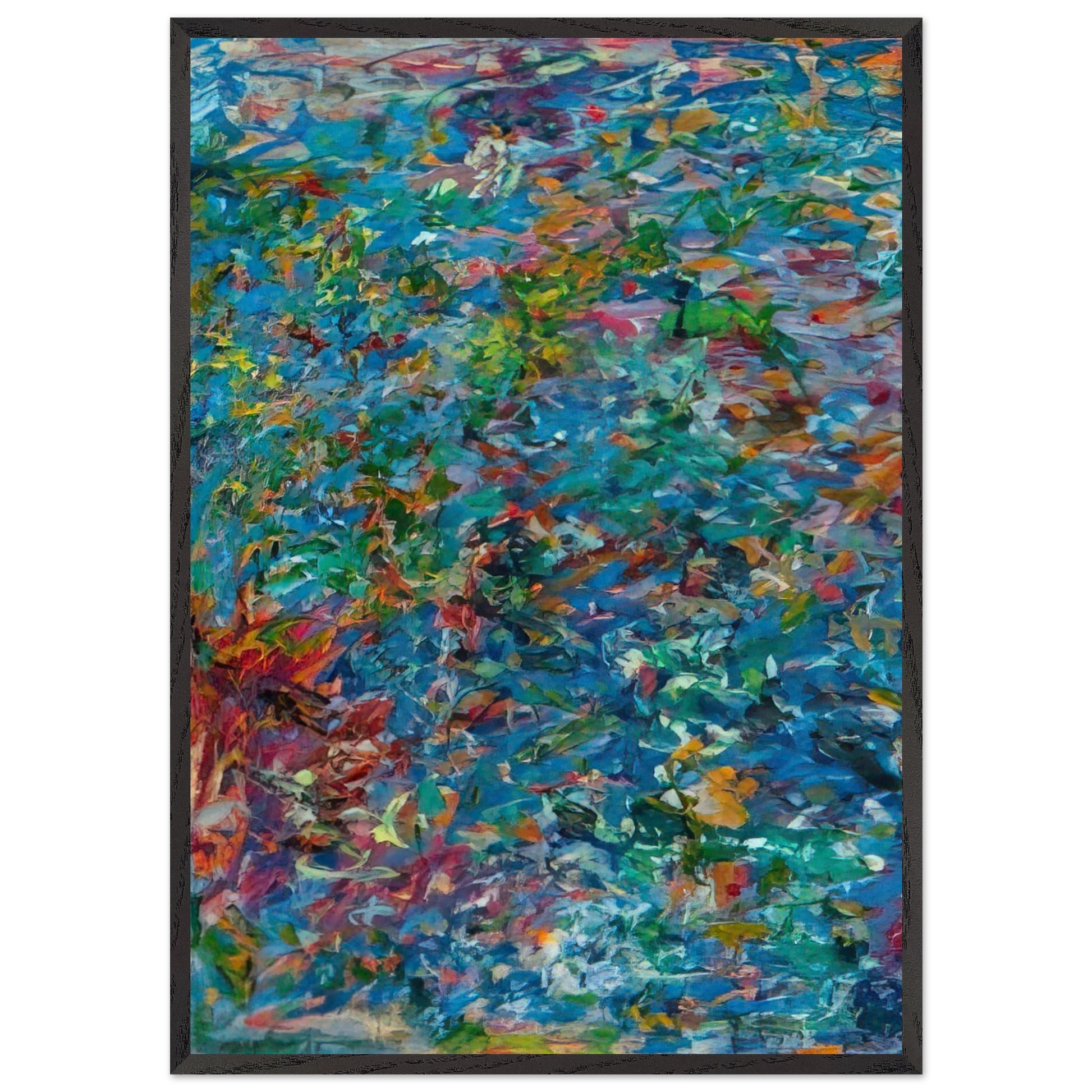 UNTITLED 1963 N4 - Milton Resnick Framed Art Print – Black Wooden Frame - Default Title - -Framed Art Print