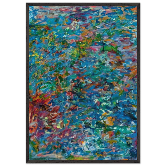 UNTITLED 1963 N4 - Milton Resnick Framed Art Print – Black Wooden Frame - Default Title - -Framed Art Print