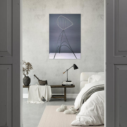 HOLLOW EGG 1939 - Alexander Calder Brushed Aluminum Print - 70x100 cm / 28x40 inches | Alexander Calder Aluminum Print | Alexander Calder Prints