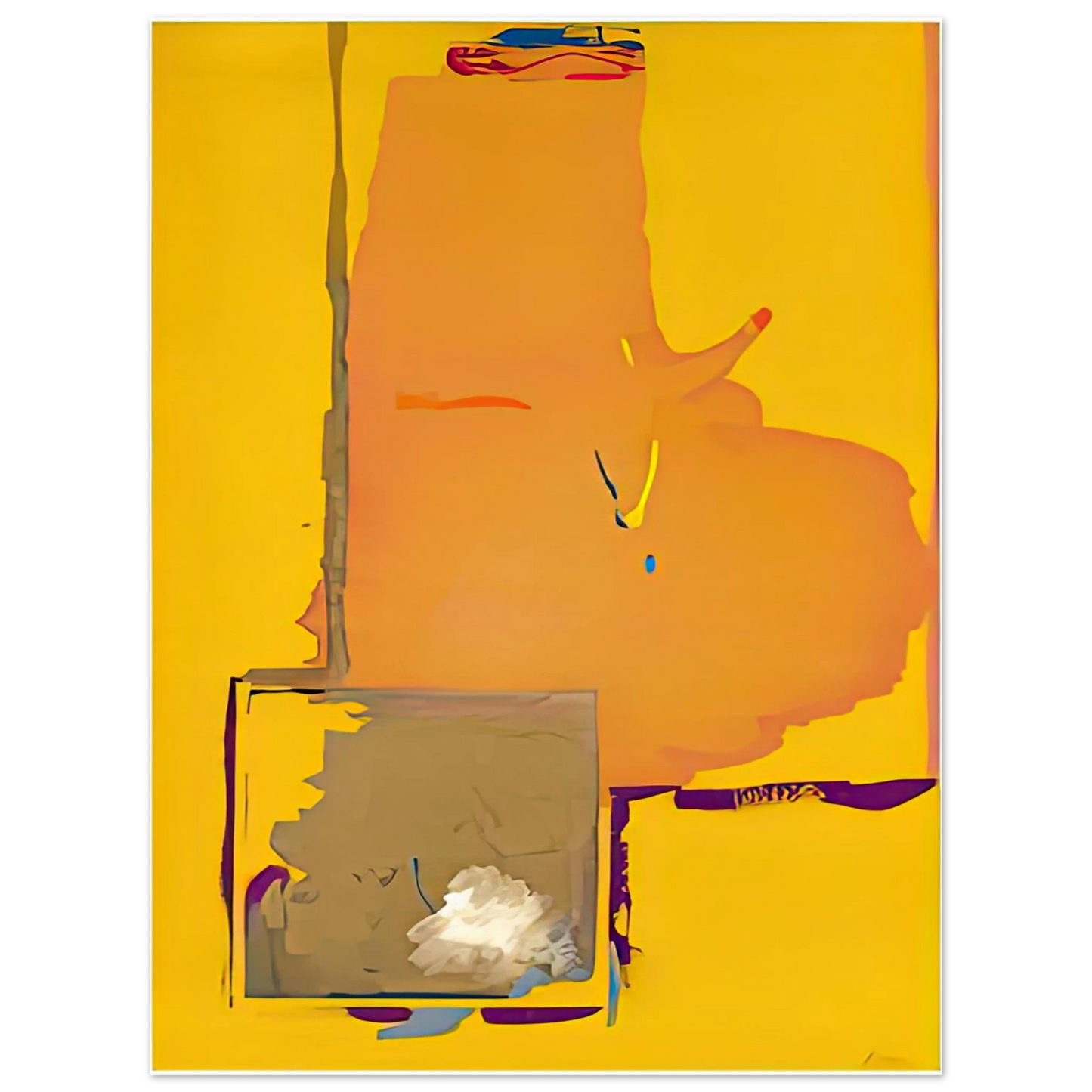 Helen Frankenthaler - Mardi Gras, 1987- Wall Art - 21x29.7 cm / 8x12" - Fine Art Poster - -