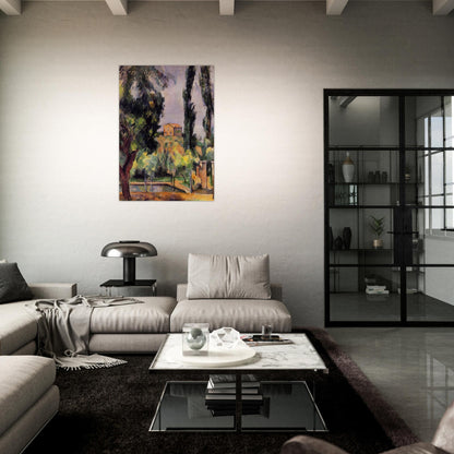 Jas de Bouffan - Paul Cézanne Brushed Aluminum Print - 70x100 cm / 28x40 inches | Paul Cézanne Aluminum Print | Paul Cézanne Prints