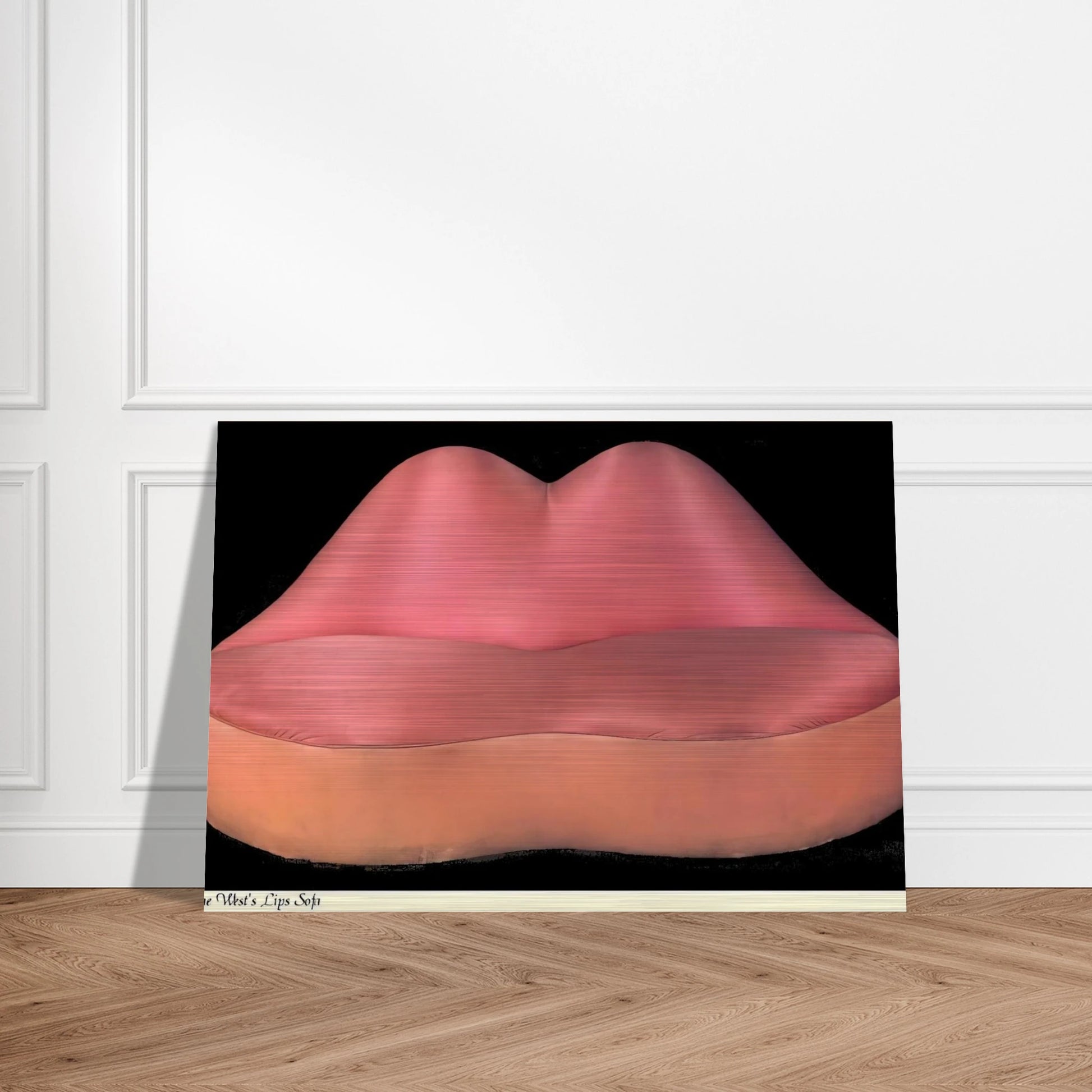 MAE WEST LIPS SOFA 1937 - Salvador Dali Brushed Aluminum Print - 70x100 cm / 28x40 inches | Salvador Dali Aluminum Print | Salvador Dali Prints