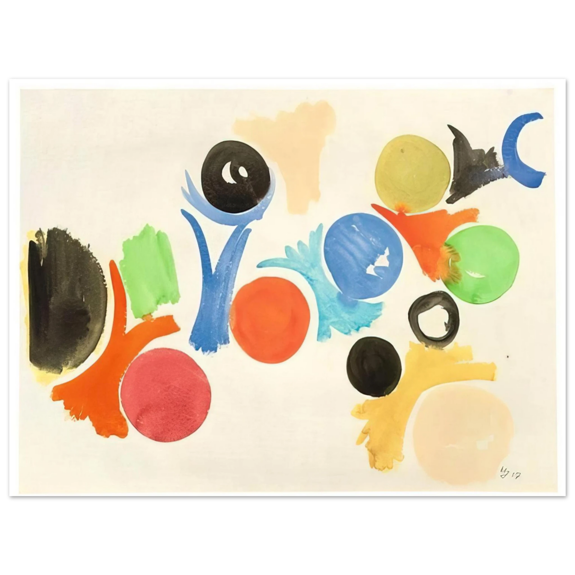 Ernst Wilhelm Nay - Untitled - 1957 Fine Art Poster - Default Title