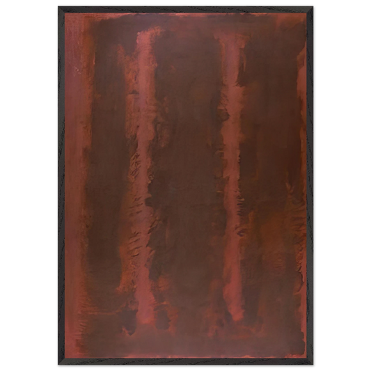 Black on Maroon - 1958 - Mark Rothko Framed Art Print – Black Wooden Frame - Default Title - -Framed Art Print